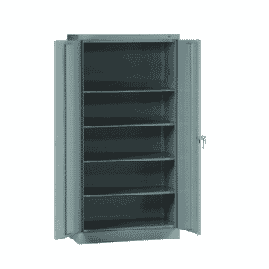 36"W x 24"D x 72"H Storage Cabinet with Adj. Shelves and Raisd Base - Knocked-Down